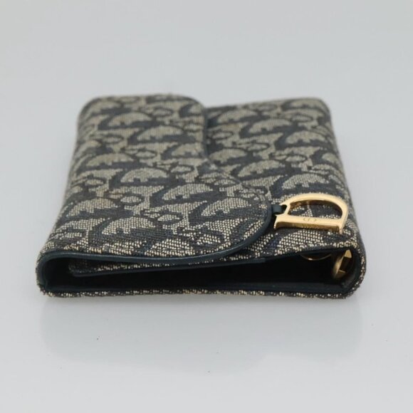 Christian Dior Trotter Canvas Day Planner Cover Navy Auth 126723 - Picture 5 of 16